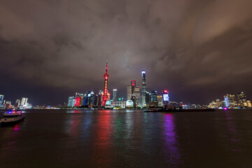 Naklejka premium landmark of shanghai city 