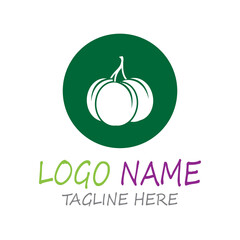 Plum logo vector icon design template