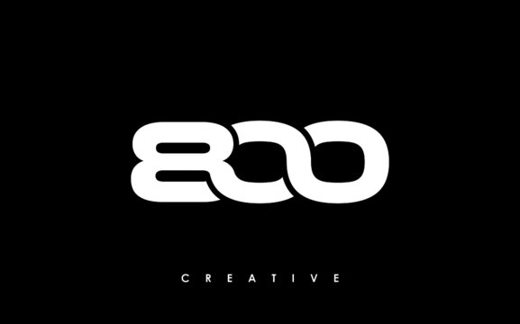 800 Letter Initial Logo Design Template Vector Illustration