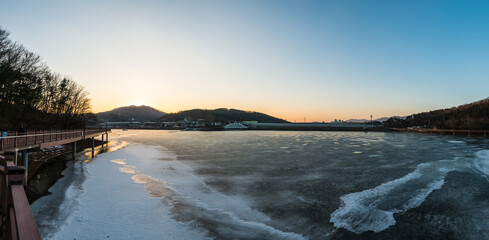 백운호수겨울 풍경

