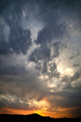 Fototapeta premium Dramatic Clouds, Sunset