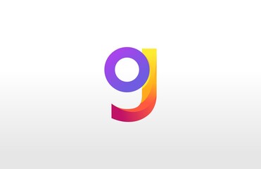 Modern Gradient Logo Letter B Lowercase Vector