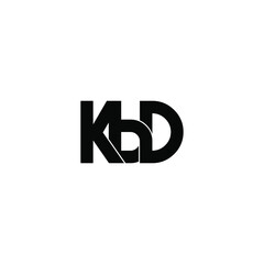 kbd letter original monogram logo design