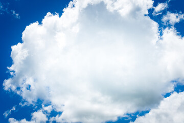 夏の青空と白い雲