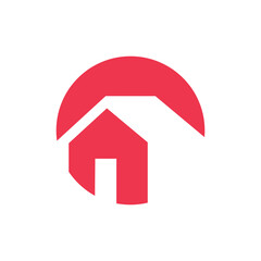 House logo design template, home property icon, real estate symbol - Vector
