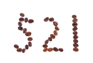 521 numbers of coffee beans