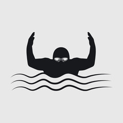 Fototapeta premium Swimmer | Swimming | Swimmer Goggles | Sports | Goggles | Swim | Swimming Diving | Pool Sport