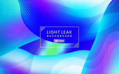 Abstract Colorful Light Leak Background. Modern Dynamic Background Usable for Greeting Card, Banner, Landing Page, Presentation Background, Etc.