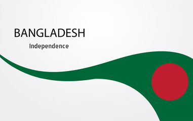 Happy Independence Day Bangladesh vector illustrations with flags and patriotic element. for banners, greetings, posters, brochures, card, template and background illustration.