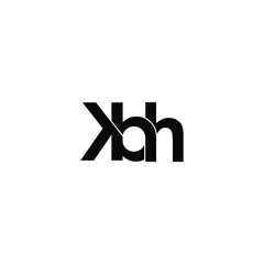 kbh letter original monogram logo design