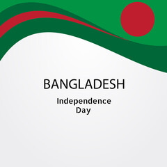 Happy Independence Day Bangladesh vector illustrations with flags and patriotic element. for banners, greetings, posters, brochures, card, template and background illustration.