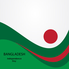 Happy Independence Day Bangladesh vector illustrations with flags and patriotic element. for banners, greetings, posters, brochures, card, template and background illustration.