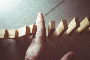 Drop schedule and rescue. Domino principle. Lost and saved.