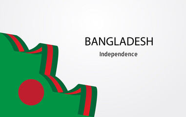 Happy Independence Day Bangladesh vector illustrations with flags and patriotic element. for banners, greetings, posters, brochures, card, template and background illustration.
