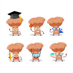School student of niscalo cartoon character with various expressions