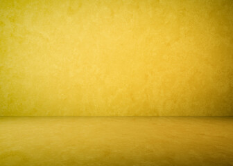 yellow concrete interior