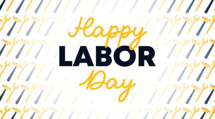 Happy international labor day background illustration vector.