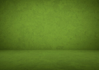 green concrete interior