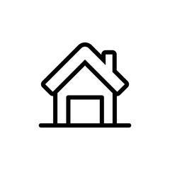 Home Icon Logo Vector design illustration. Simple House logo icon vector in flat design illustration template. Trendy Home vector icon flat design for website, symbol, logo, icon, sign, app, UI.
