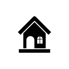 Home Icon Logo Vector design illustration. Simple House logo icon vector in flat design illustration template. Trendy Home vector icon flat design for website, symbol, logo, icon, sign, app, UI.