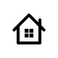 Home Icon Logo Vector design illustration. Simple House logo icon vector in flat design illustration template. Trendy Home vector icon flat design for website, symbol, logo, icon, sign, app, UI.