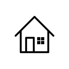 Home Icon Logo Vector design illustration. Simple House logo icon vector in flat design illustration template. Trendy Home vector icon flat design for website, symbol, logo, icon, sign, app, UI.
