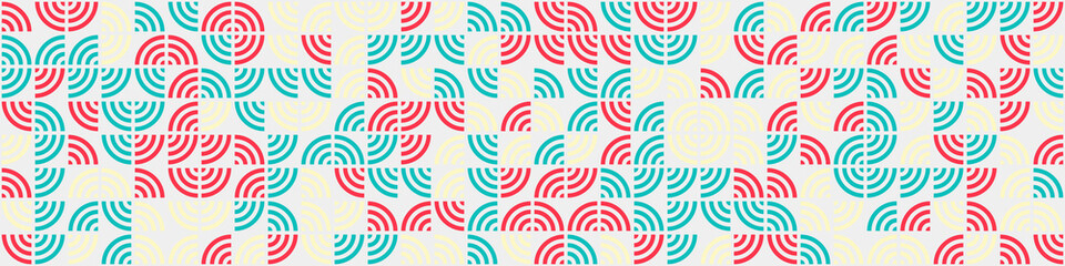 Abstract Geometric Pattern generative computational art illustration