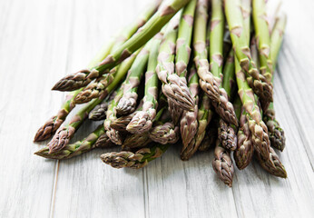 Fresh green asparagus