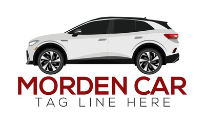 Realistic car logo, icon, symbol vector illustration.