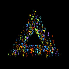 Question marks Quiz, doubt poll query public poll.