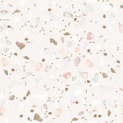 Terrazzo Texture Vector. Flooring Seamless Pattern