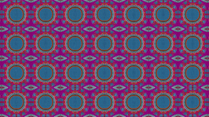Colored African fabric - Seamless pattern