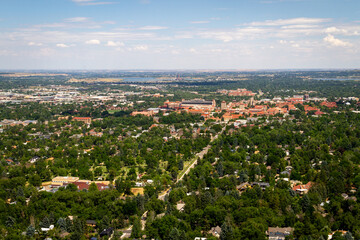 Boulder, Colorado Aerial View