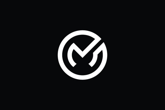 letter monogram gm logo design