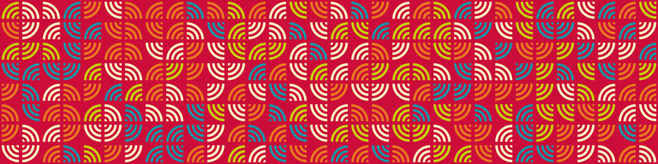 Abstract Geometric Pattern generative computational art illustration