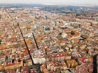 Aerial view of the spanish city of Reus. Tarragona province. Catalonia. Spain
