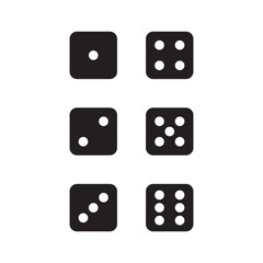 Game dice. Set of game dice