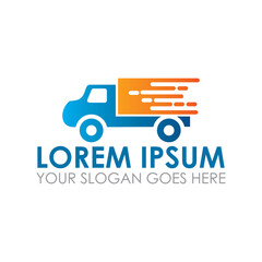 fast delivery vector , express shopping logo