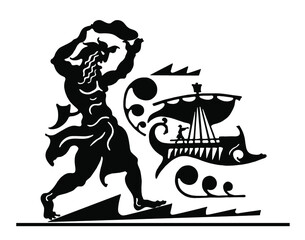 Background in the Greek style.