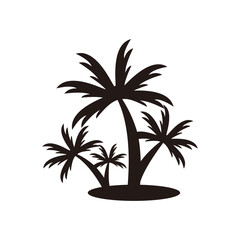 Fototapeta na wymiar Palm tree icon vector illustration sign