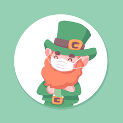 St. Patrick’s wearing mask 