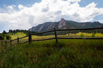 Fototapeta premium Boulder Flatirons_Boulder Colorado