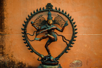 statue of natraj. Fierce for of Lord Shiva. Nataraja.