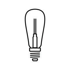 lamp icon. light bulb sign. vector illustration