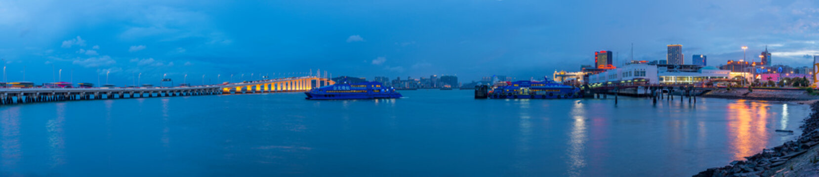 Macau Peninsula At Dusk, Macau