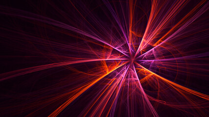 Fototapeta premium 3D rendering abstract round light background