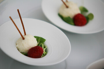 Different types of finger food for appetizer.