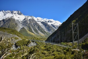 New Zealand, Mount Cook National Park is a rugged land of ice and rock. This place is home to 8 of...