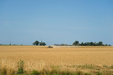 Obraz premium Écouis France - 12 August 2020 -Countryside in Department of Eure near Écouis in France