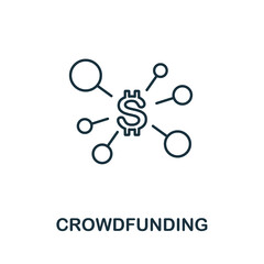 Crowdfunding icon. Simple illustration from startup collection. Creative Crowdfunding icon for web design, templates, infographics and more